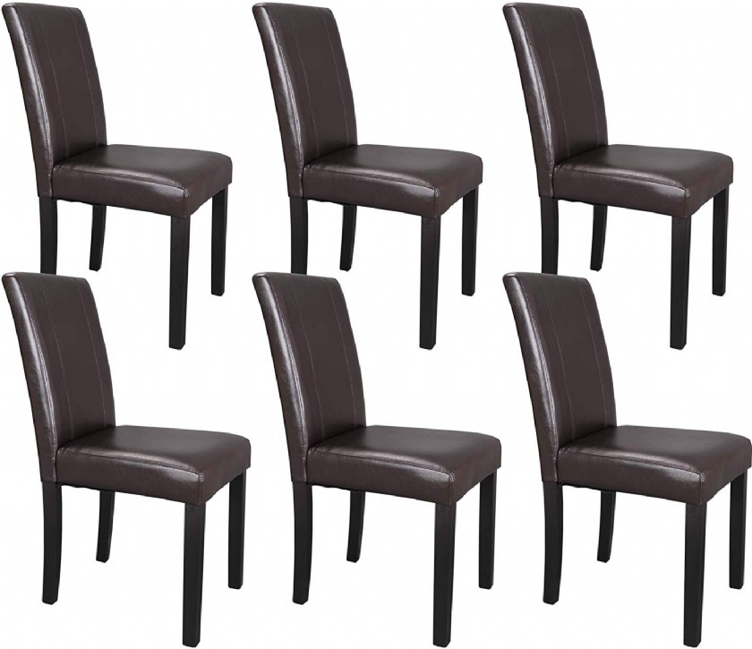 Cheap Dining Chairs Set Of 6 : 20 Photos Black Glass Dining Tables 6