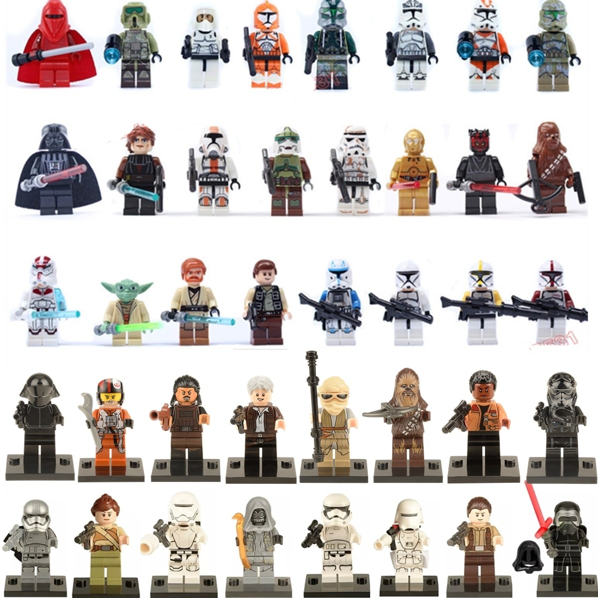 lego star wars characters list
