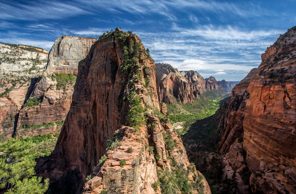 Angels Landing Hike in Zion National Park Canyon