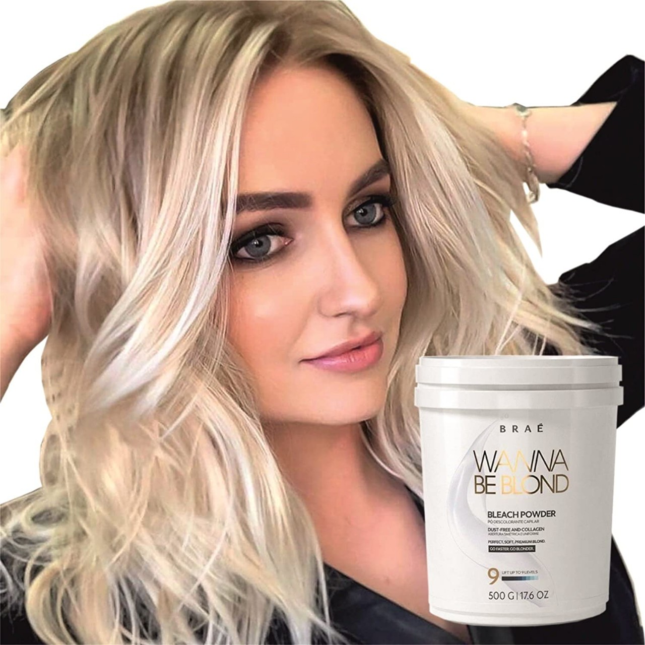 Hair Bleach Powder Professional Lightener 9+ Wanna Be ...