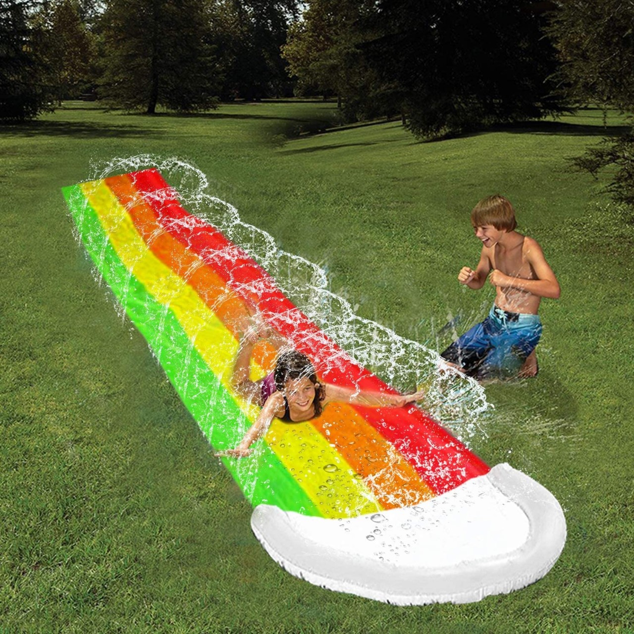 rainbow slip and slide