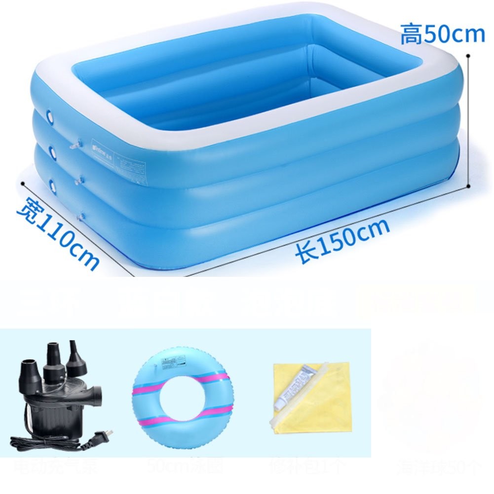 rectangular inflatable kiddie pool