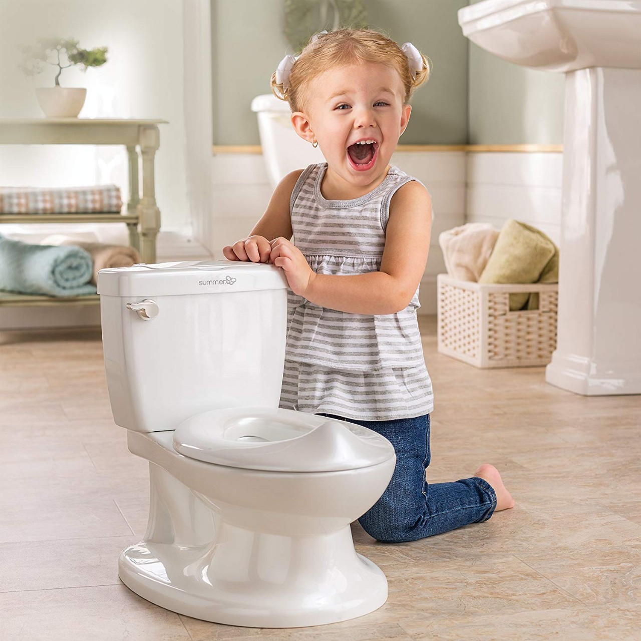 Summer My Size Potty Train And Transition White Realistic Potty